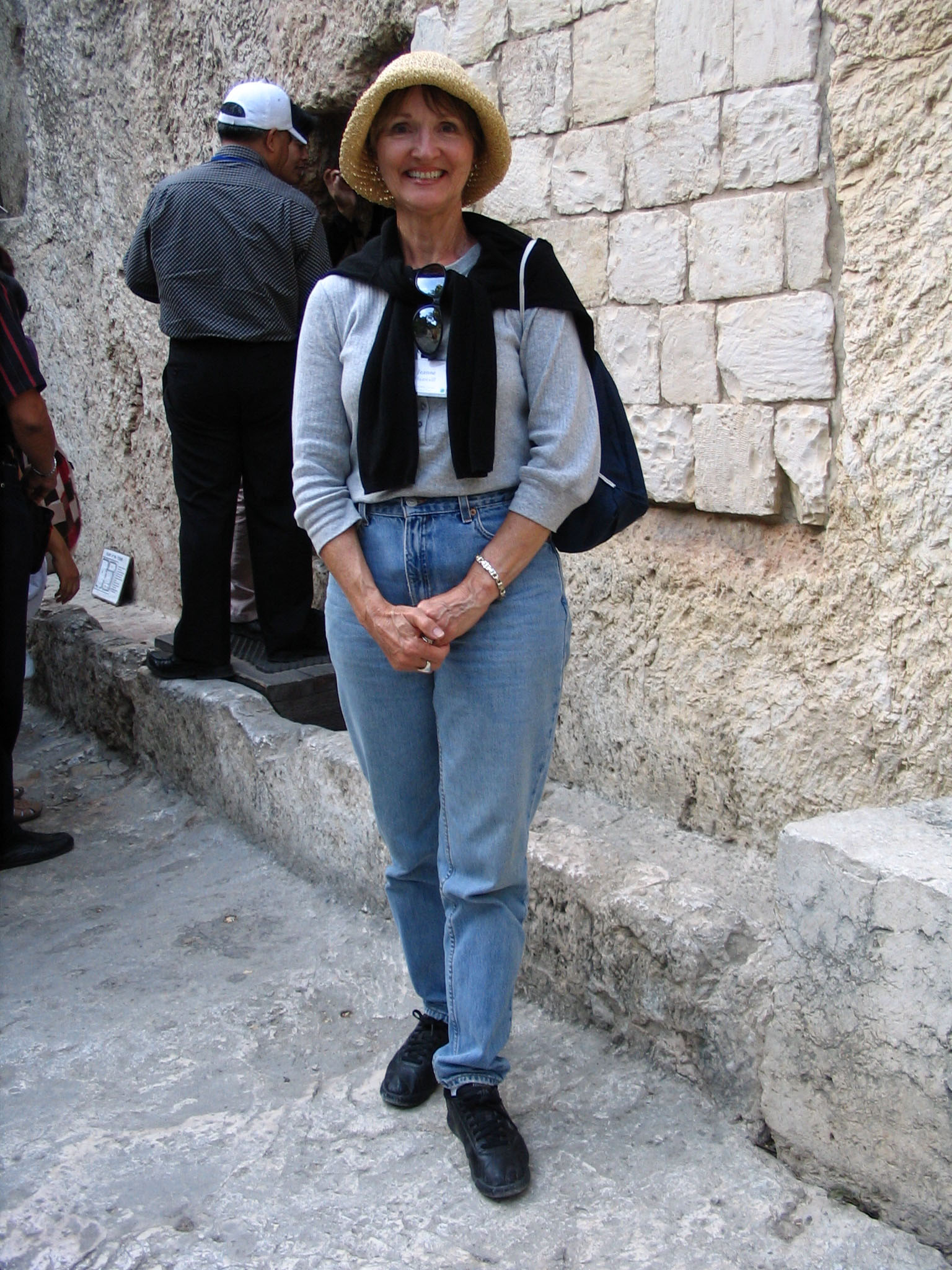 Standing by Israel wall